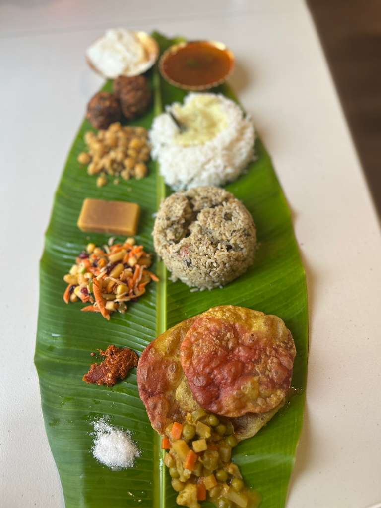 Traditional Banan leaf menu