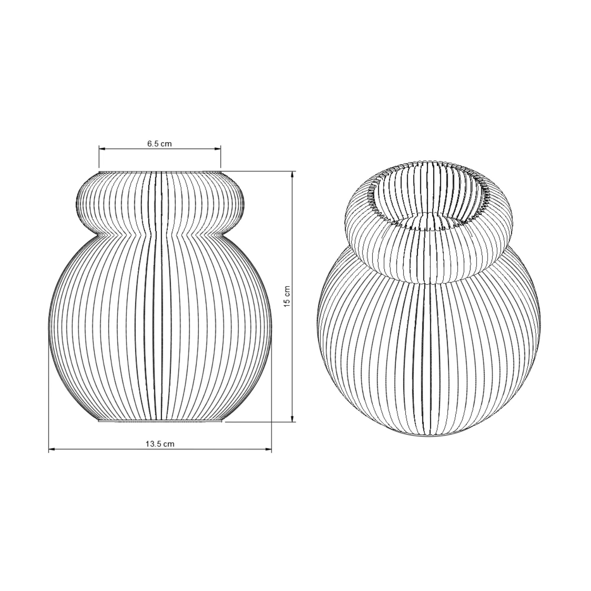 Vase Frida S