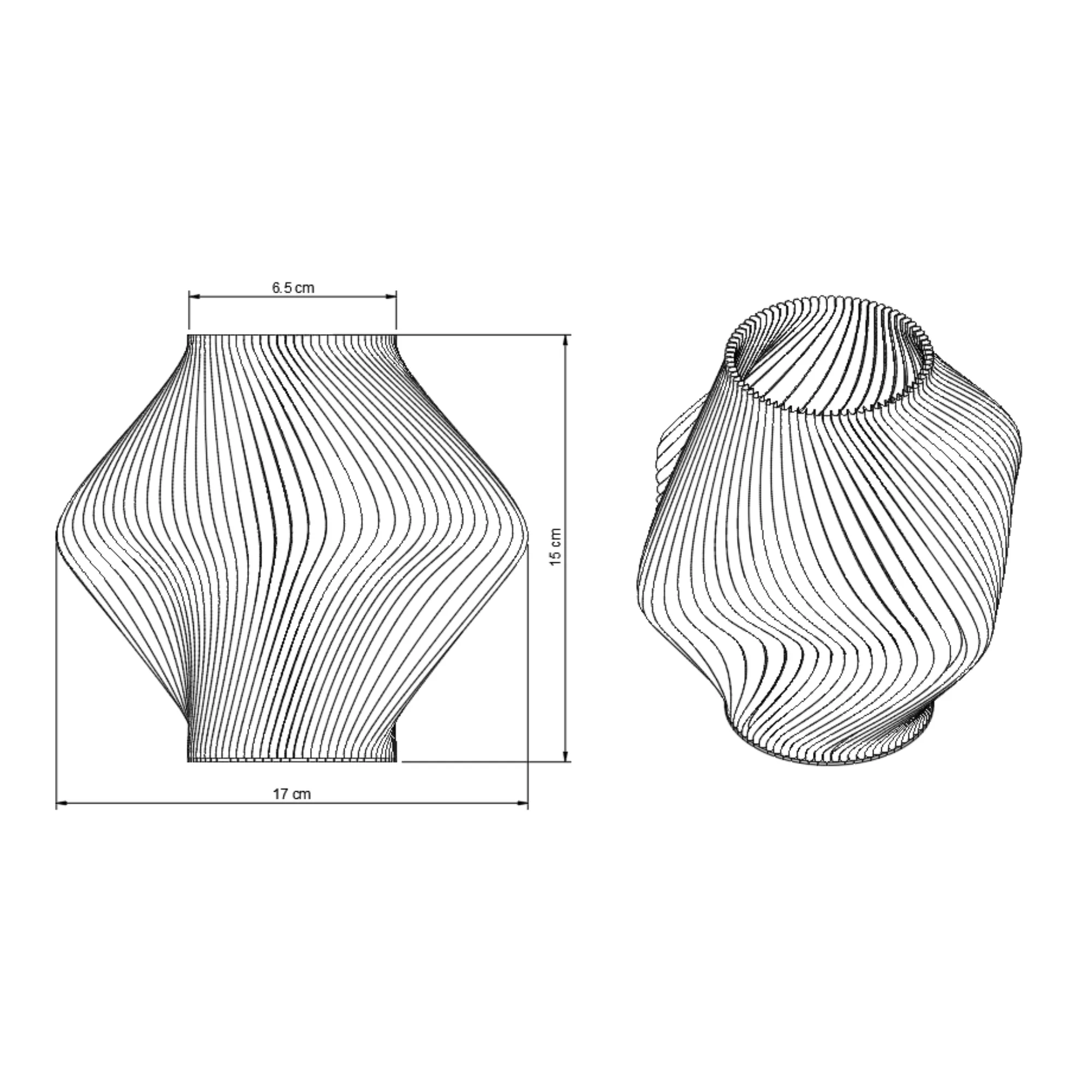Vase Oregami S