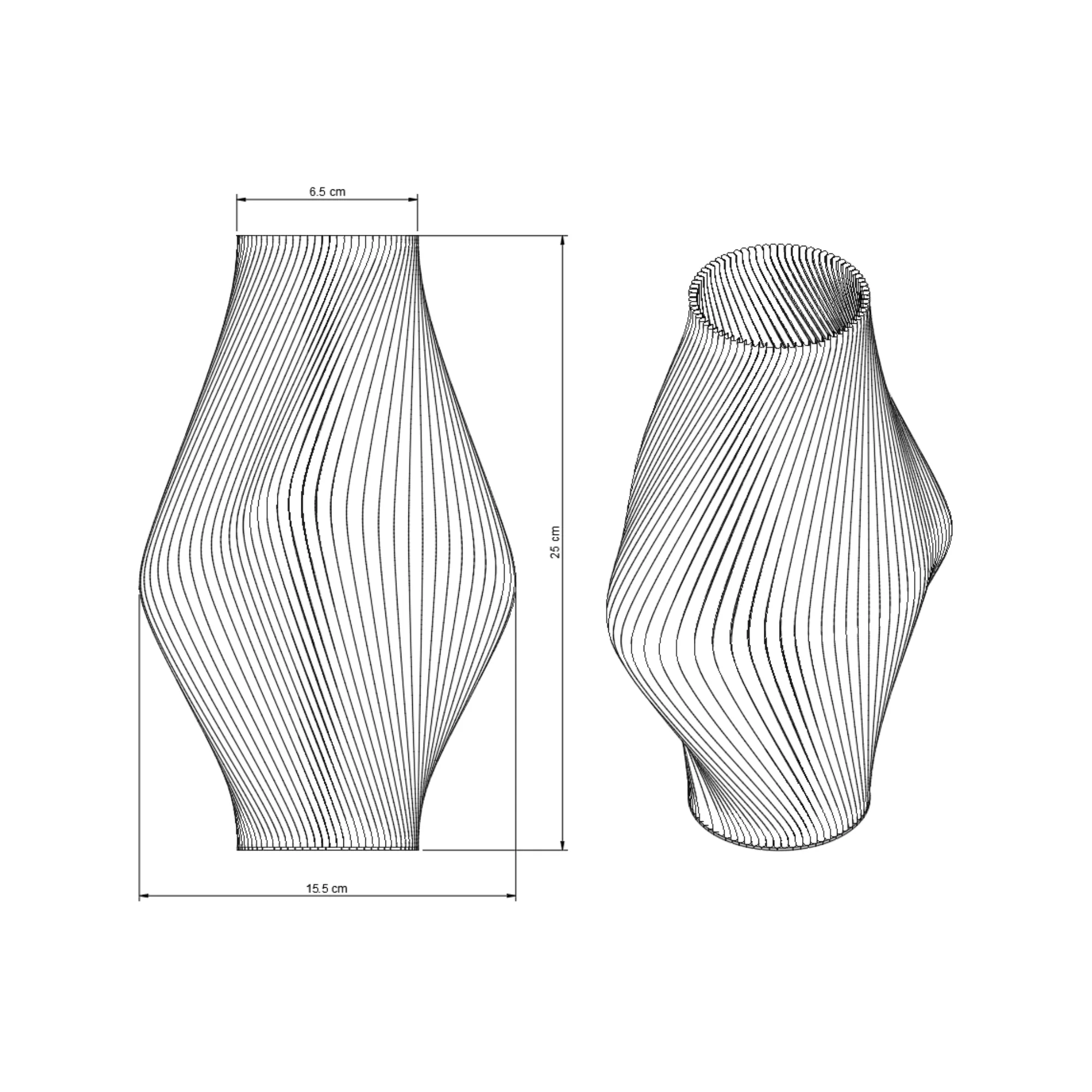 Vase Raute M