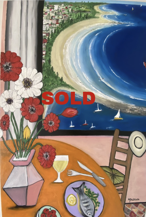 SOLD - Lunch by the Ocean