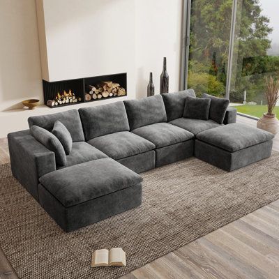 Modern Gray Sectional Sofa