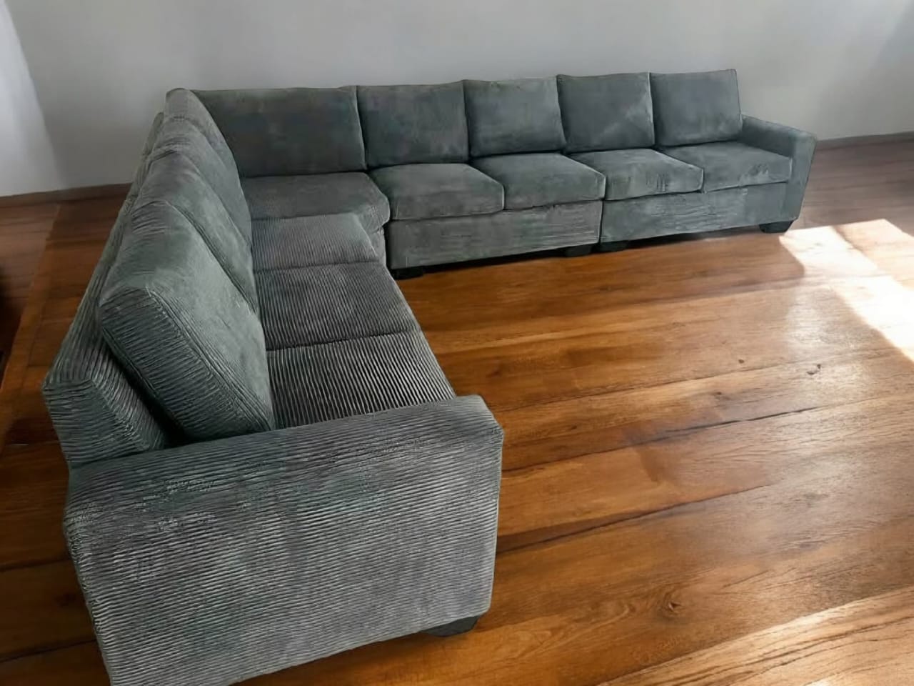 Gray L-Shaped Sectional Sofa