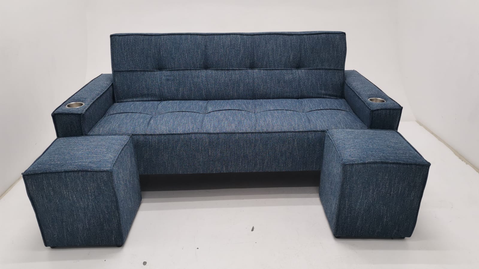 Modern Blue Sofa Set