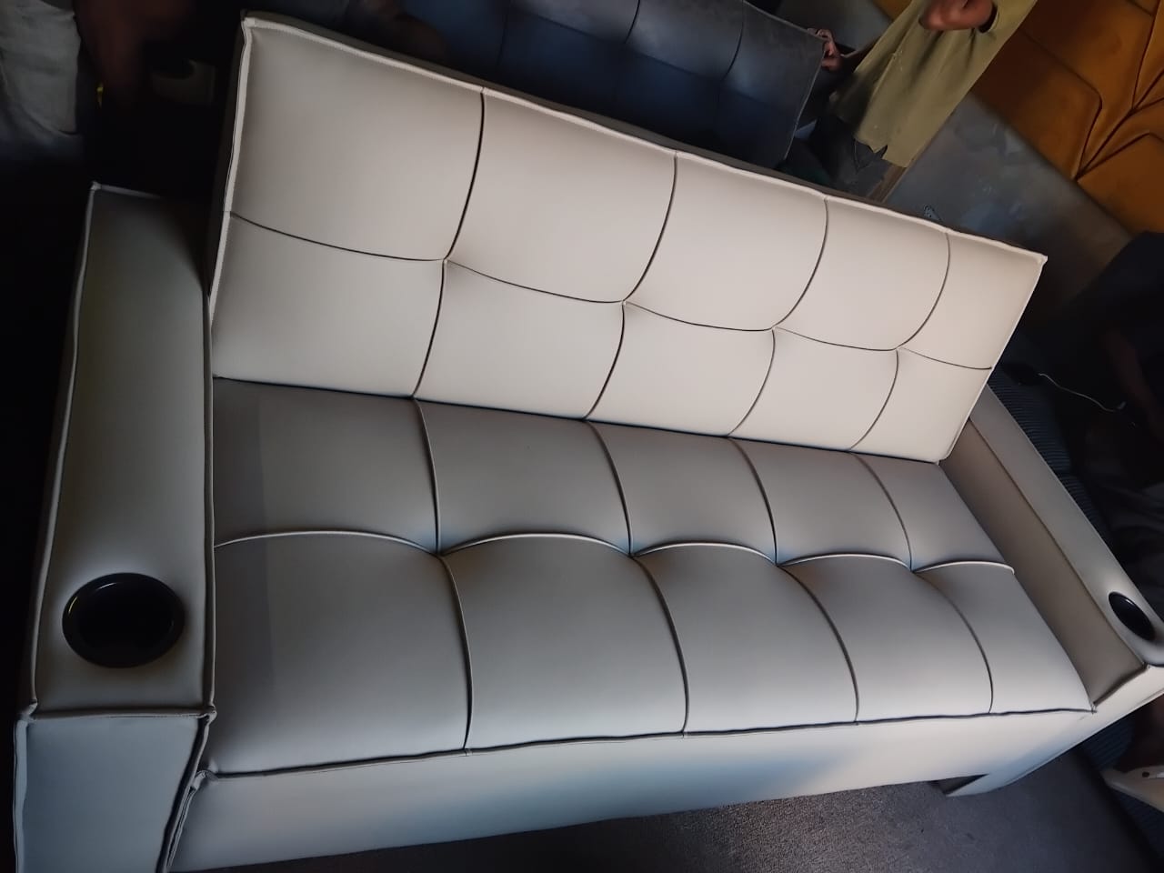 Modern Tufted Loveseat Sofa