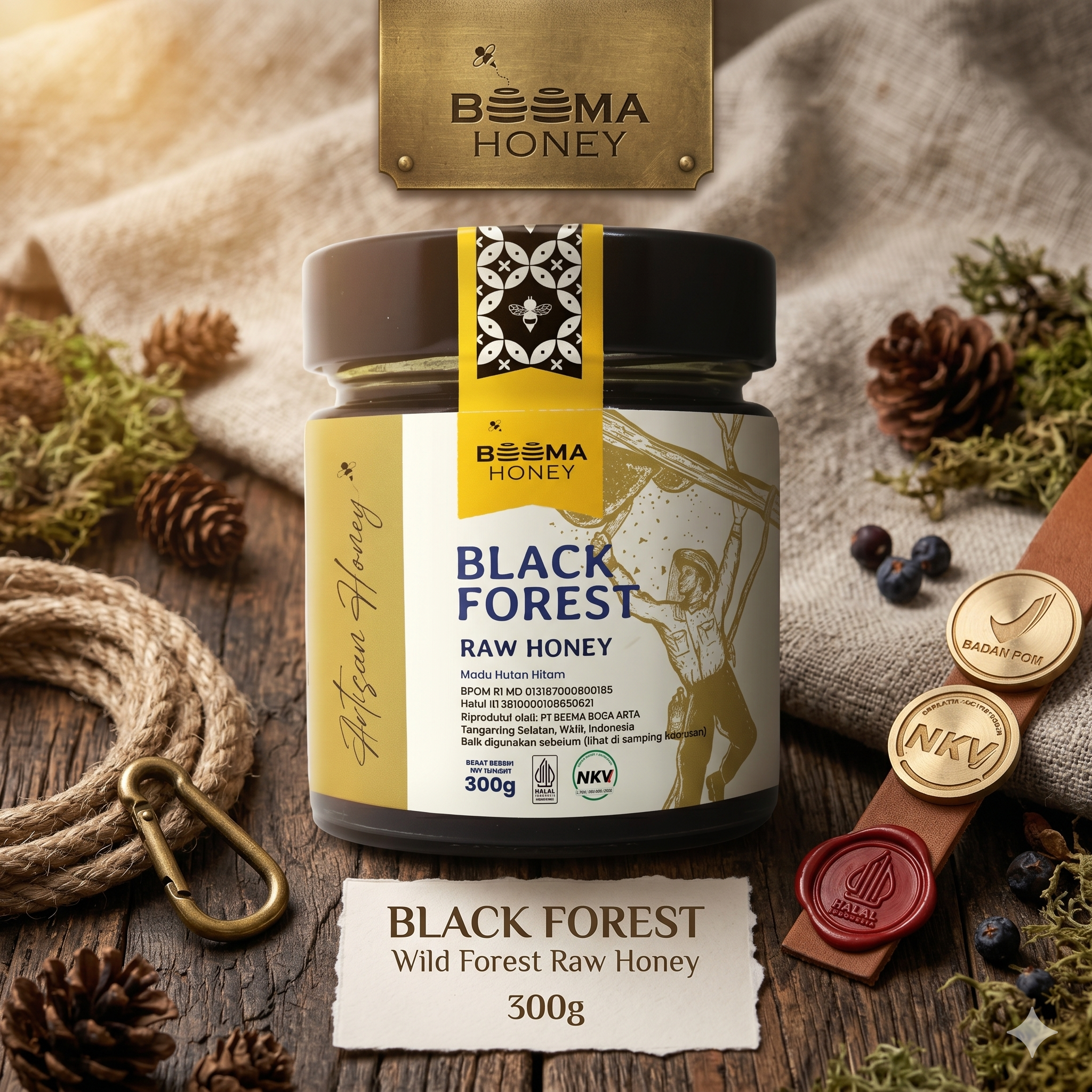 Beema Honey Madu Black Forest 300g