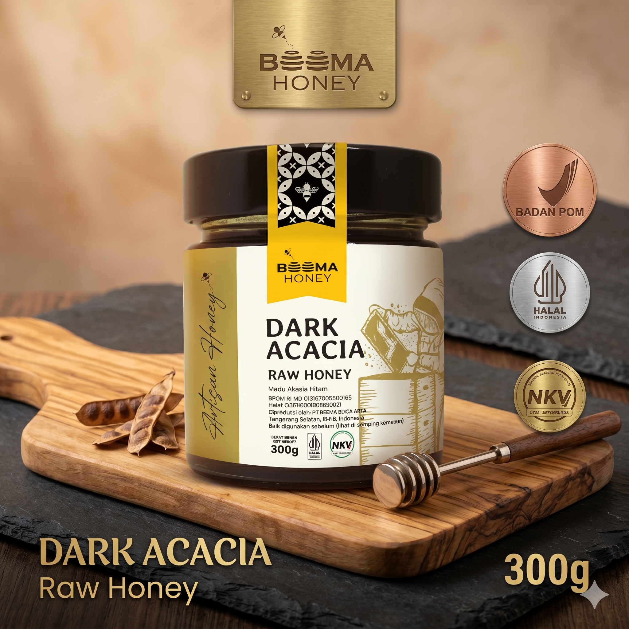 Beema Honey Madu Dark Acacia 300g