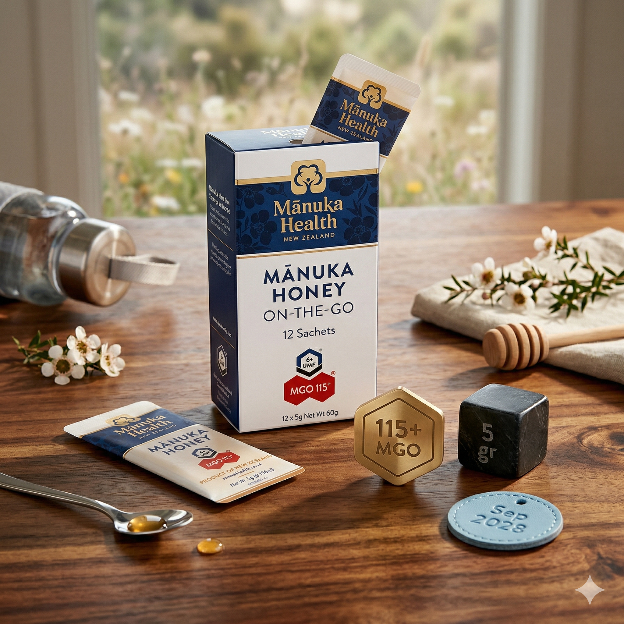 Manuka Health Honey On-The-Go Madu MGO 115+ 12 Sachet 5gr