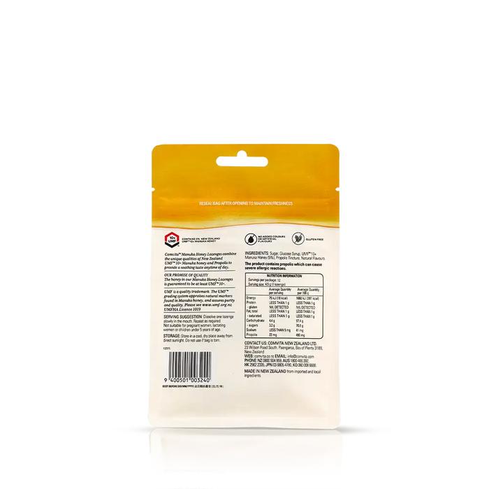 Comvita Lozenges Zesty Lemon Permen Manuka Honey with UMF 10+ 54gr