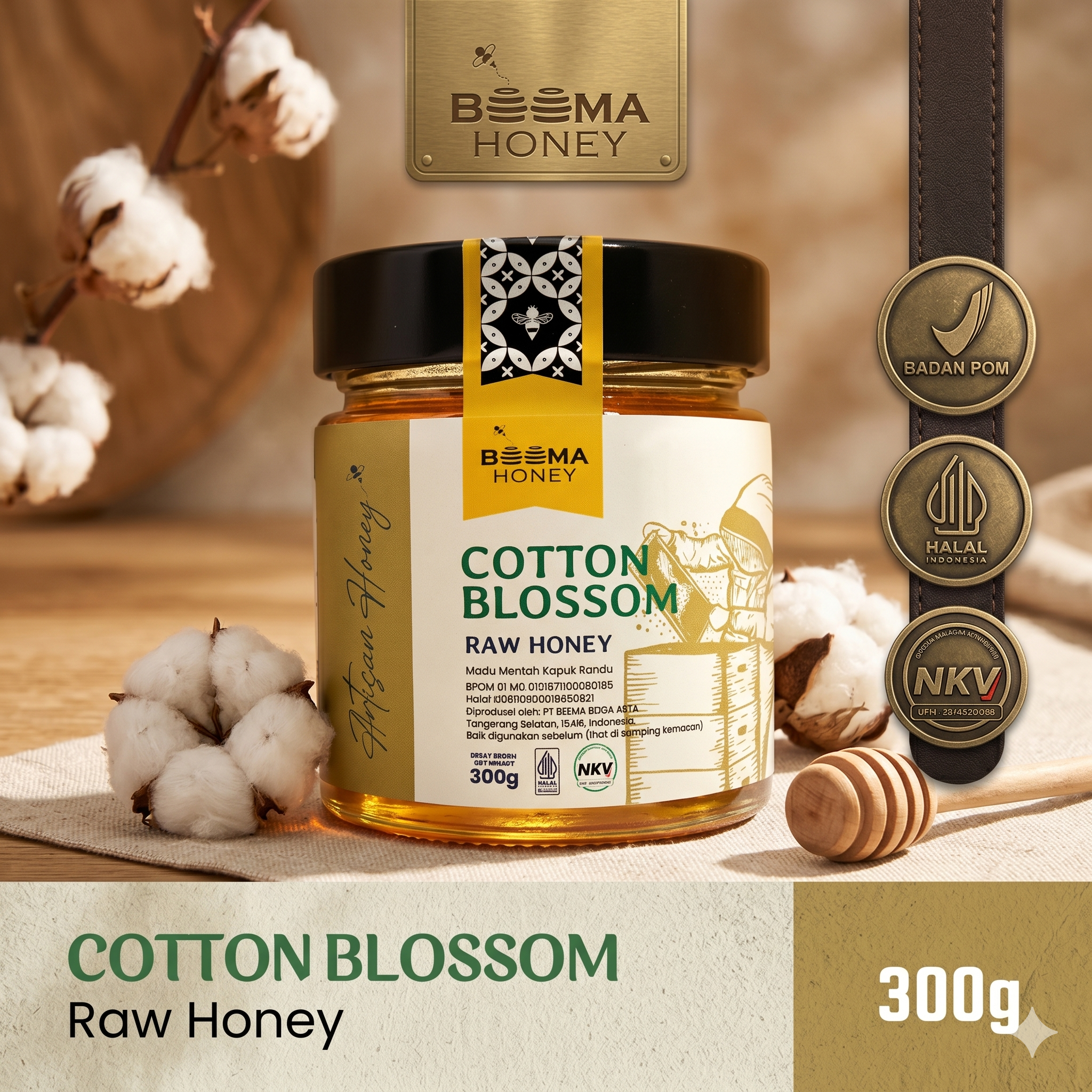 Beema Honey Madu Cotton Blossom 300g