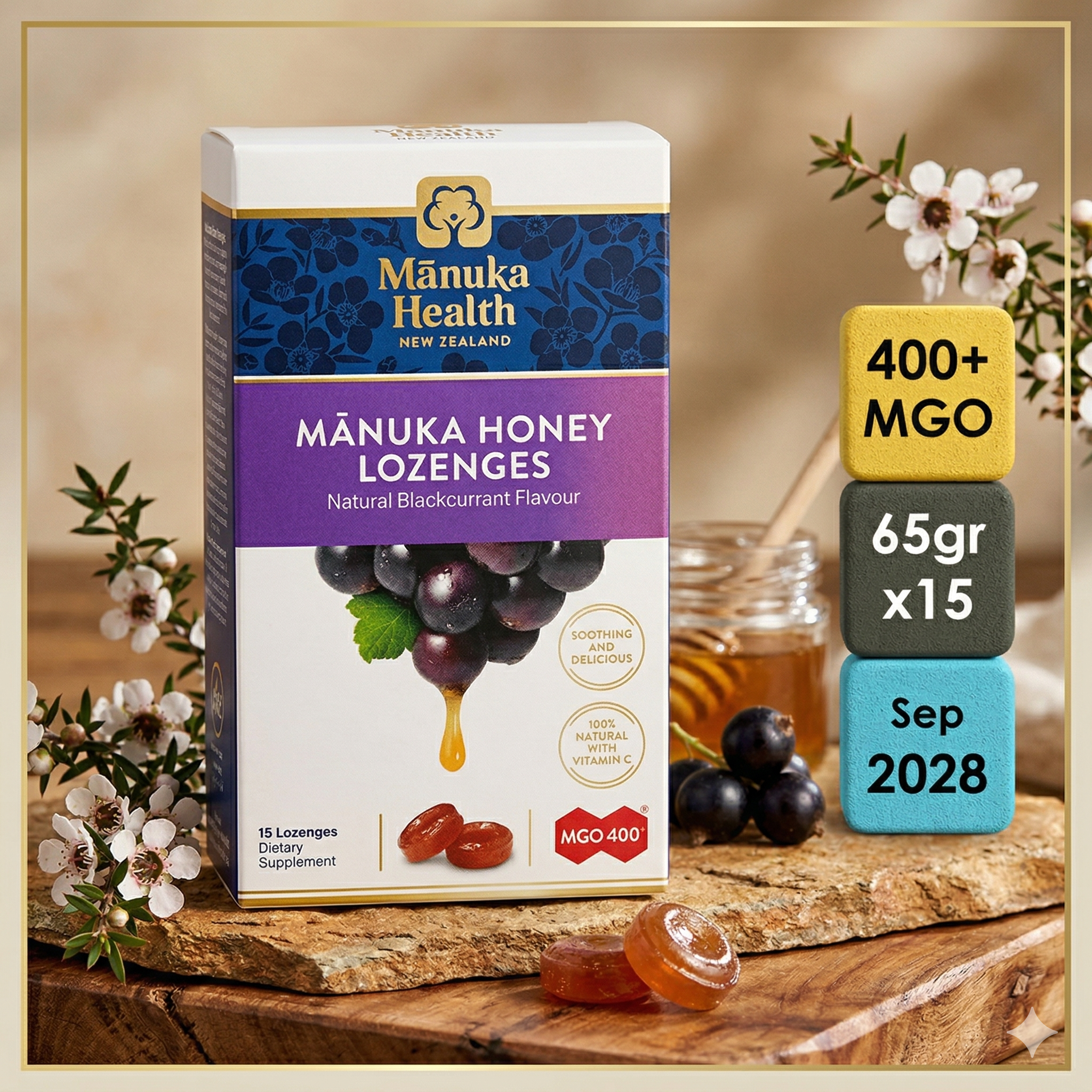 Manuka Health Honey Lozenges Permen MGO 400+ 65gr