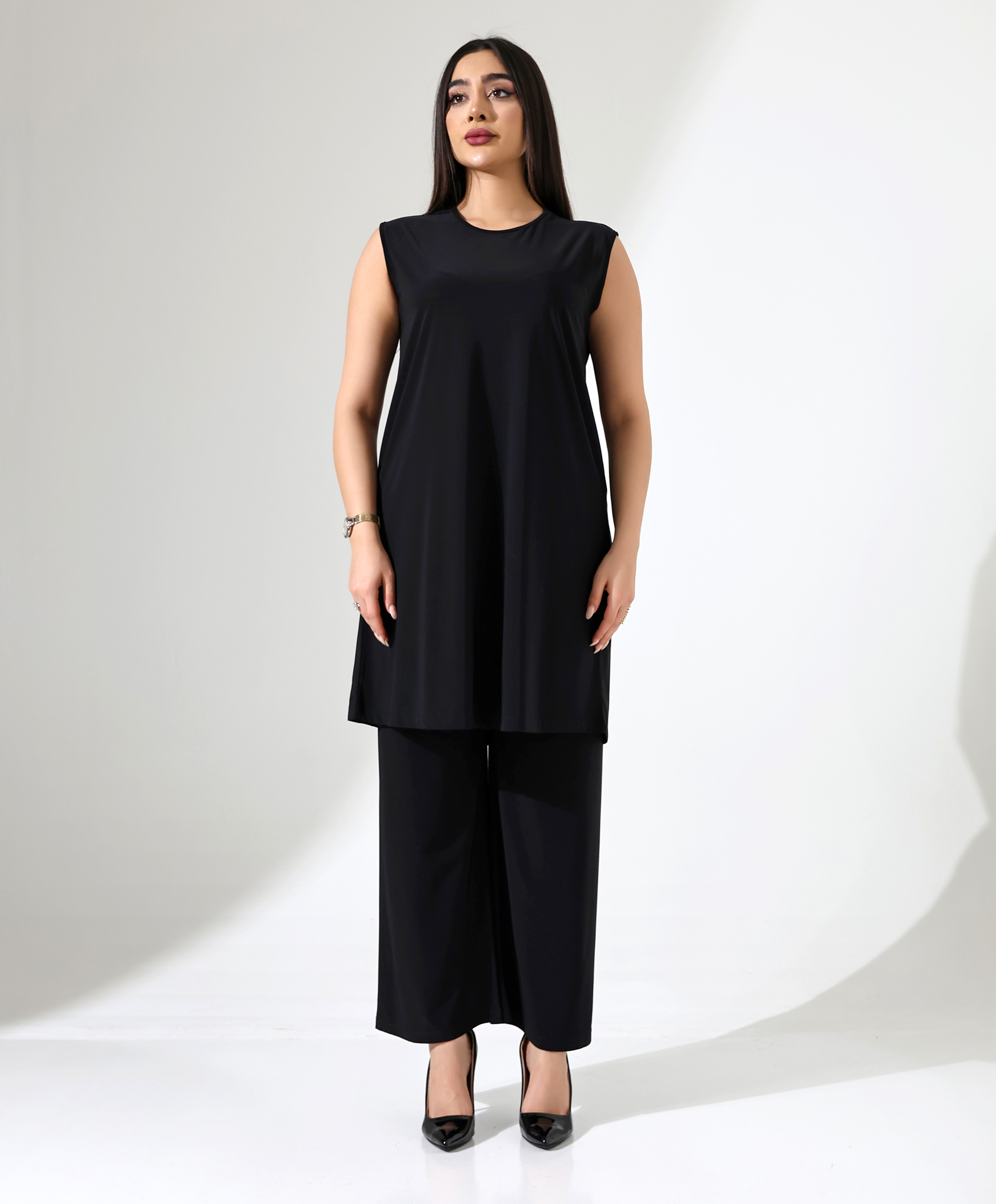 Basic Sıfır Kol Tunik - Toptan