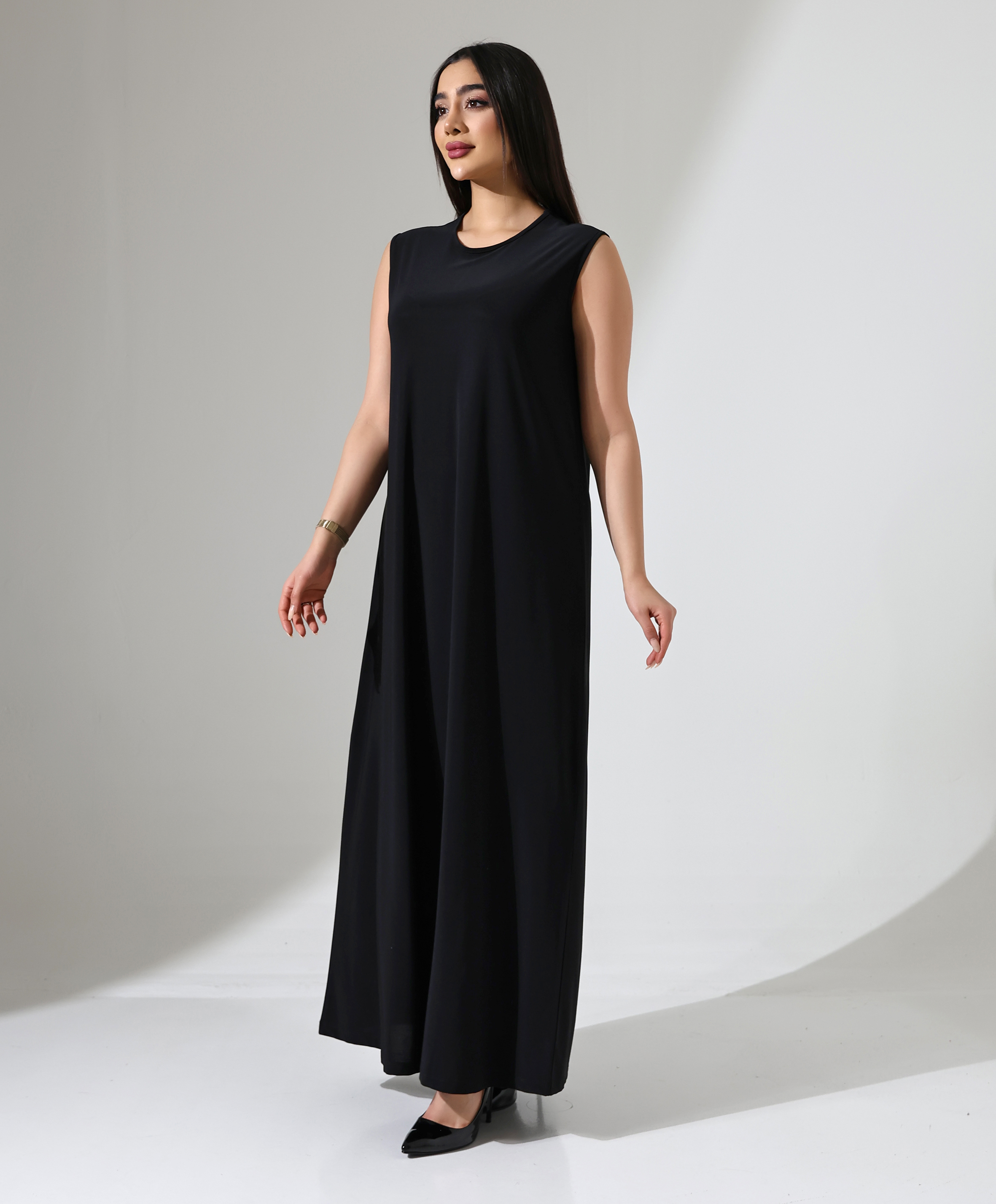 Sıfır Kol Battal Elbise - Toptan