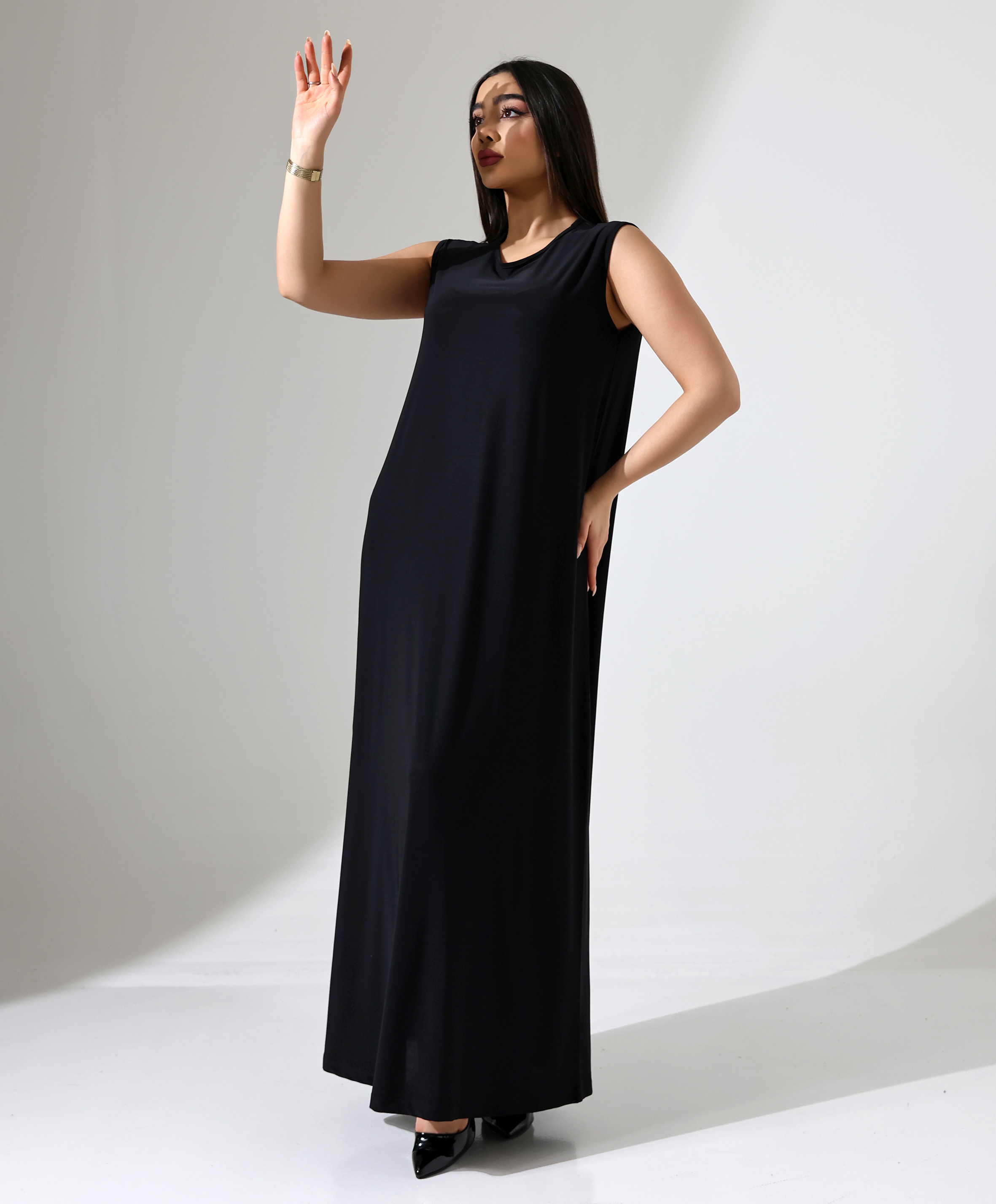 Sıfır Kol Battal Elbise - Toptan