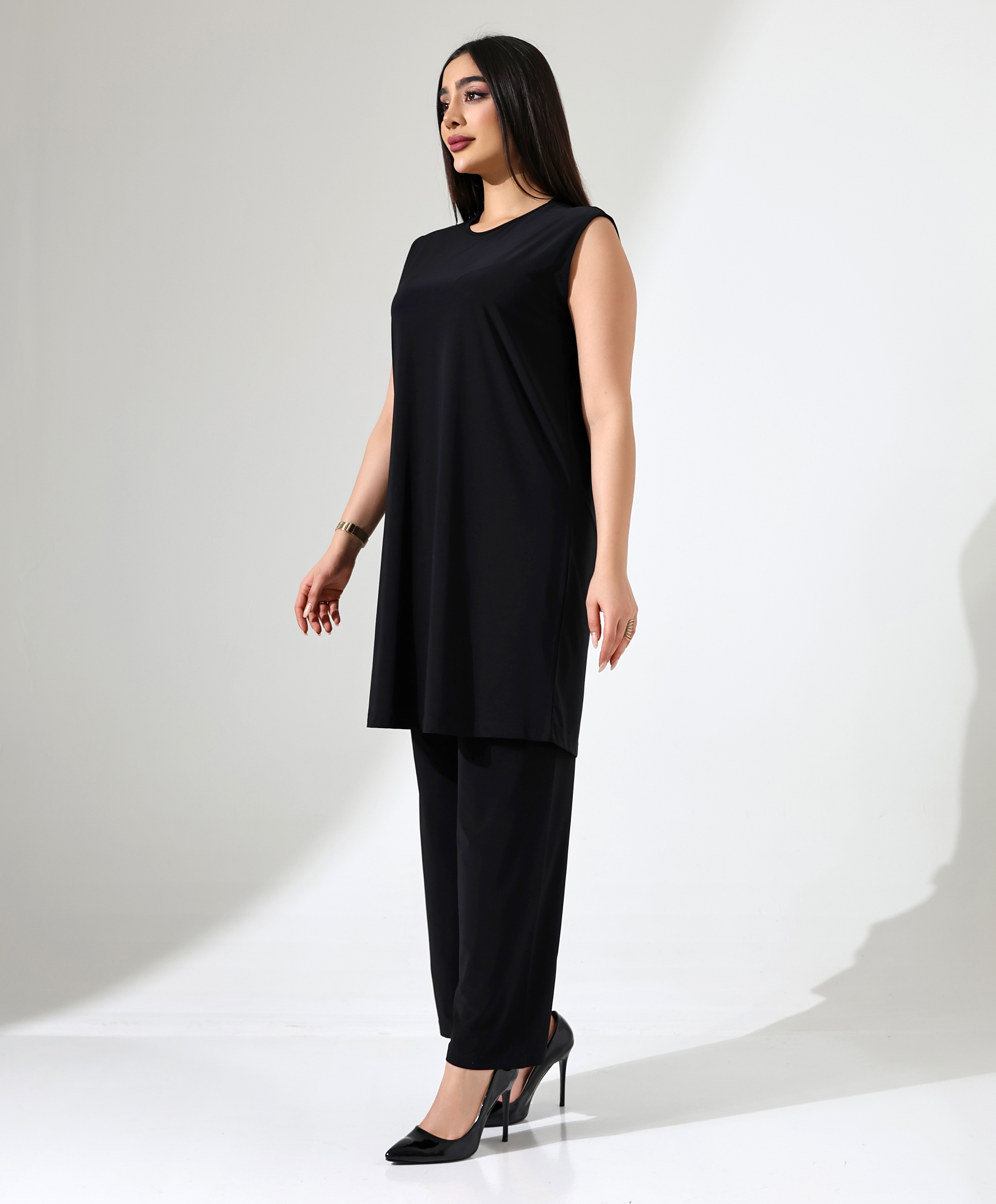 Basic Sıfır Kol Tunik - Toptan