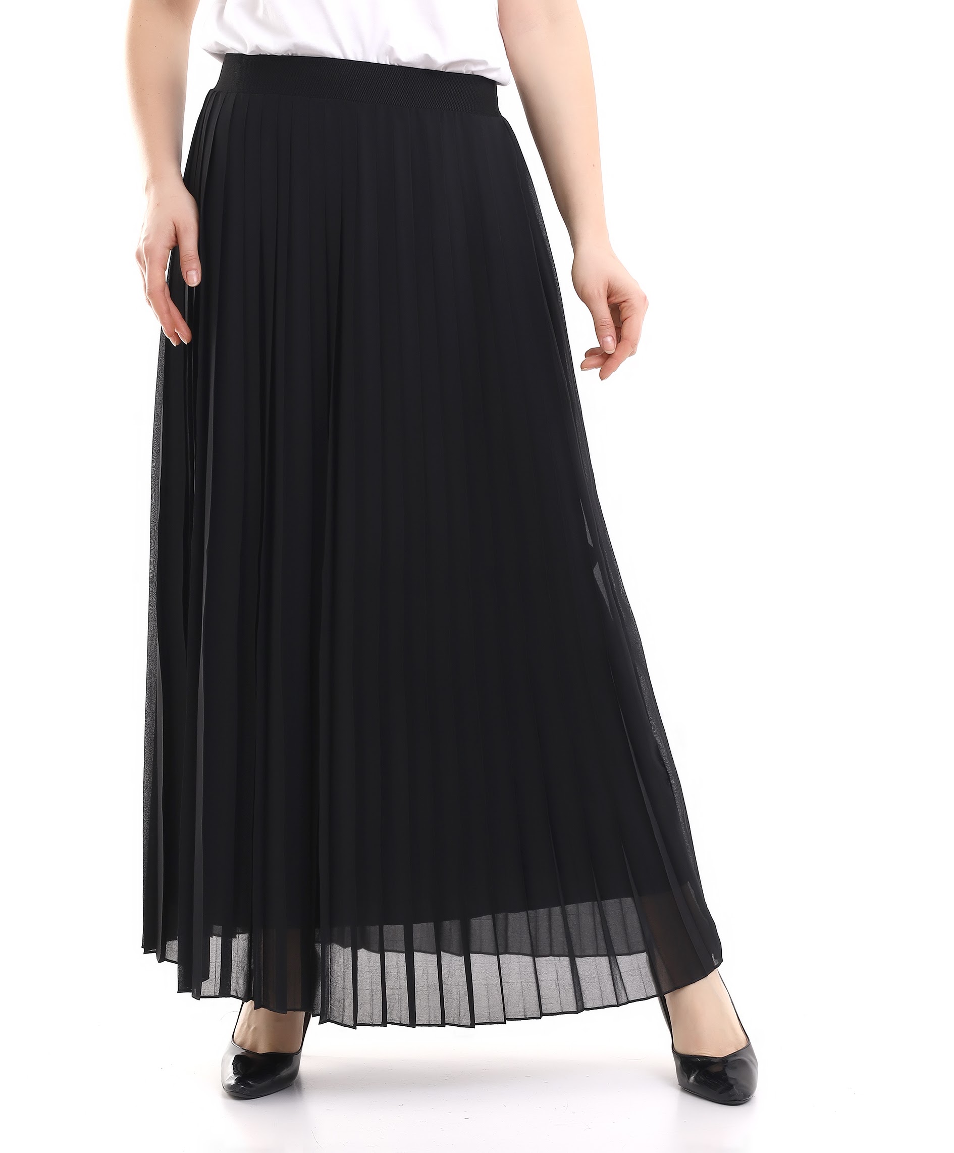 Tesettür Pilise Etek - Toptan