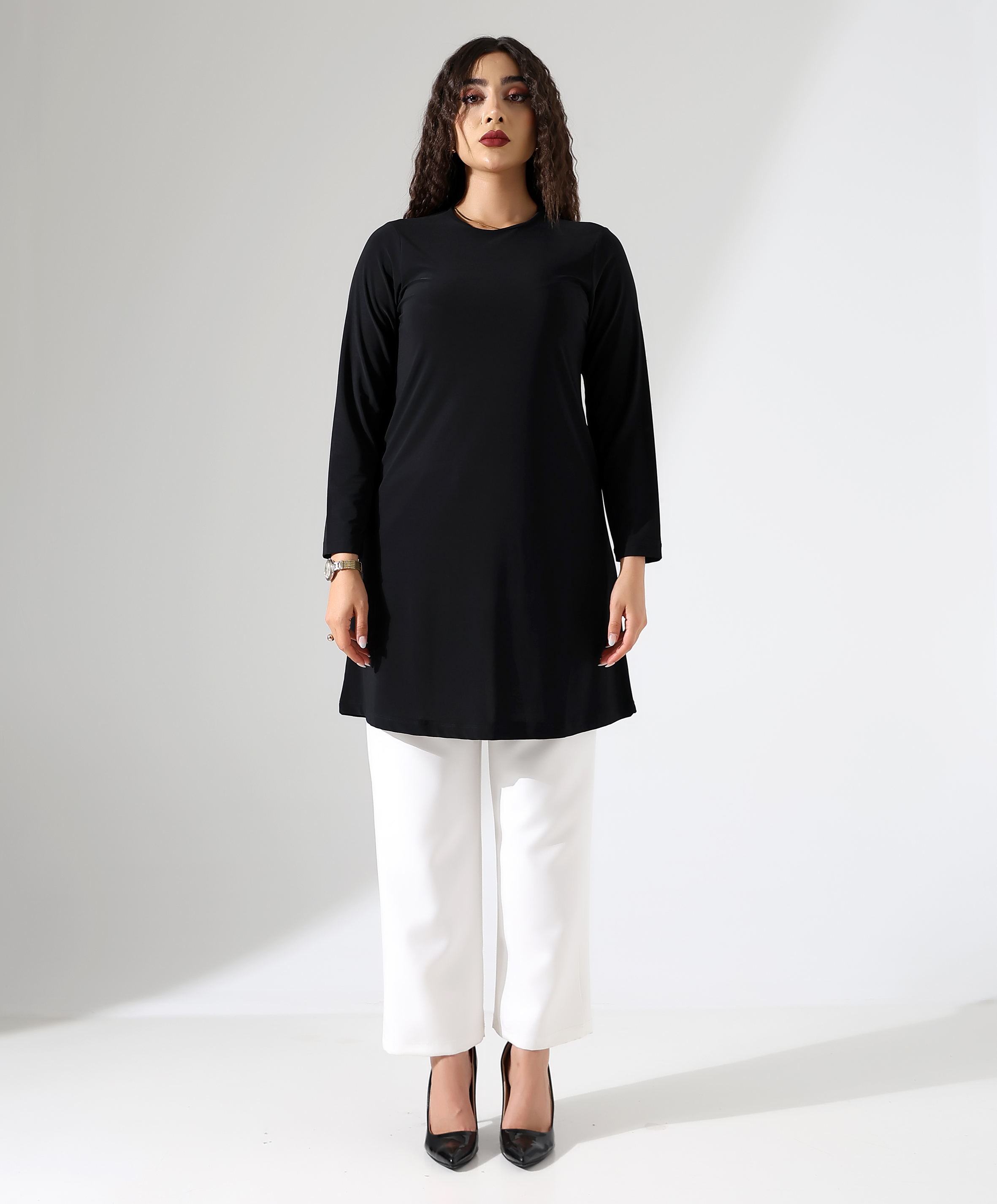 Basic Viskon Tunik - Toptan