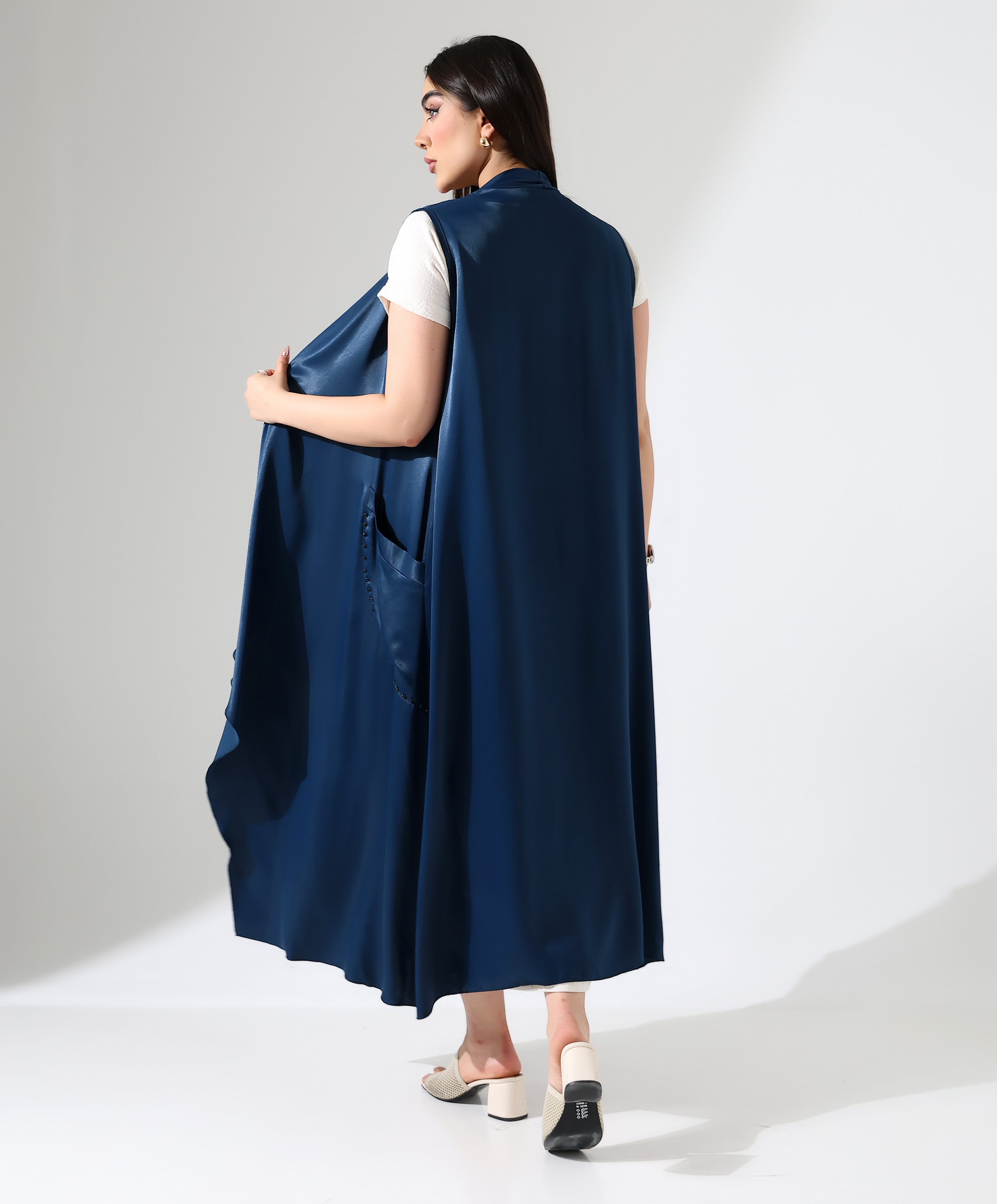 Saten Kristal Yelek - Toptan