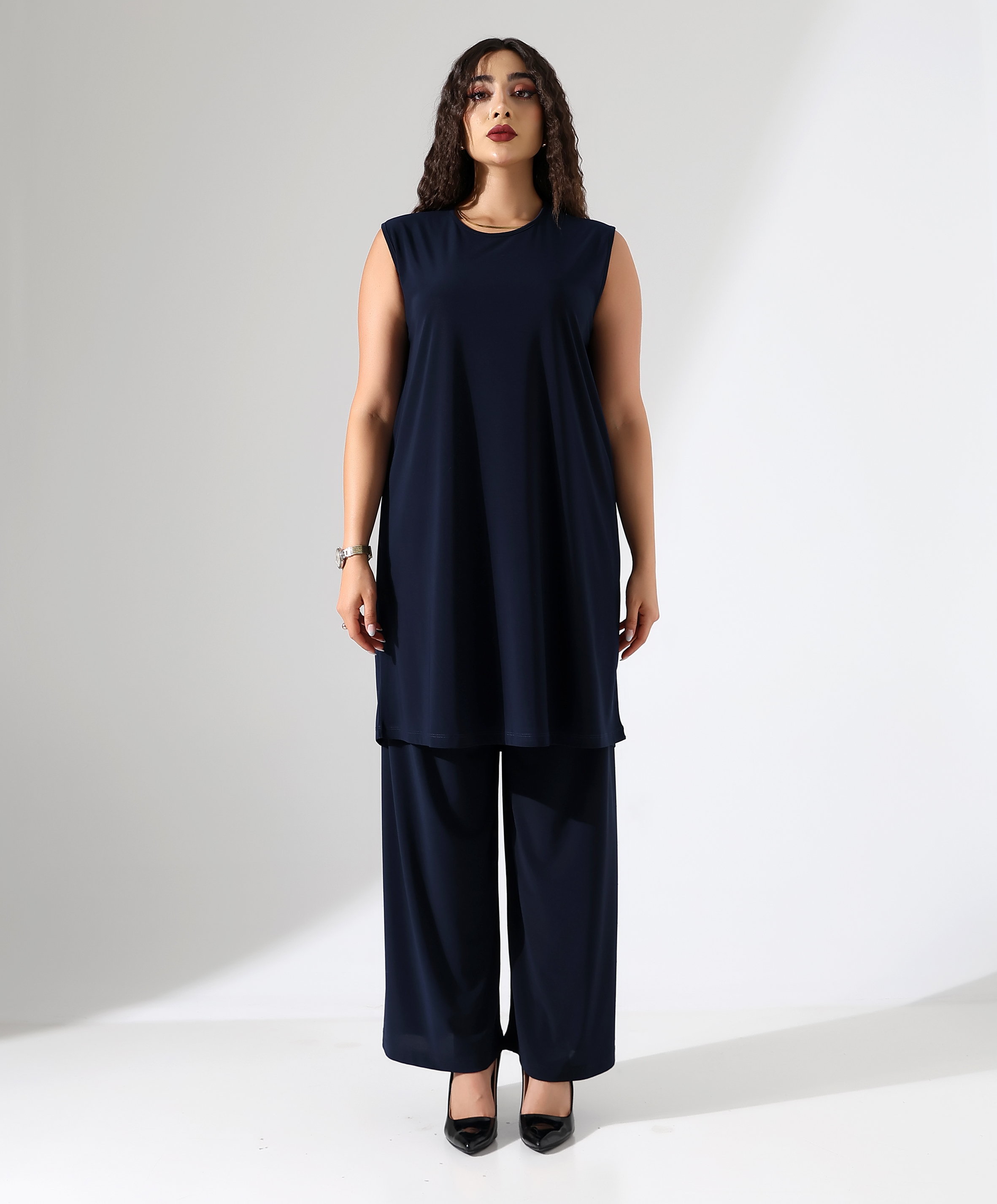 Basic Sıfır Kol Tunik - Toptan