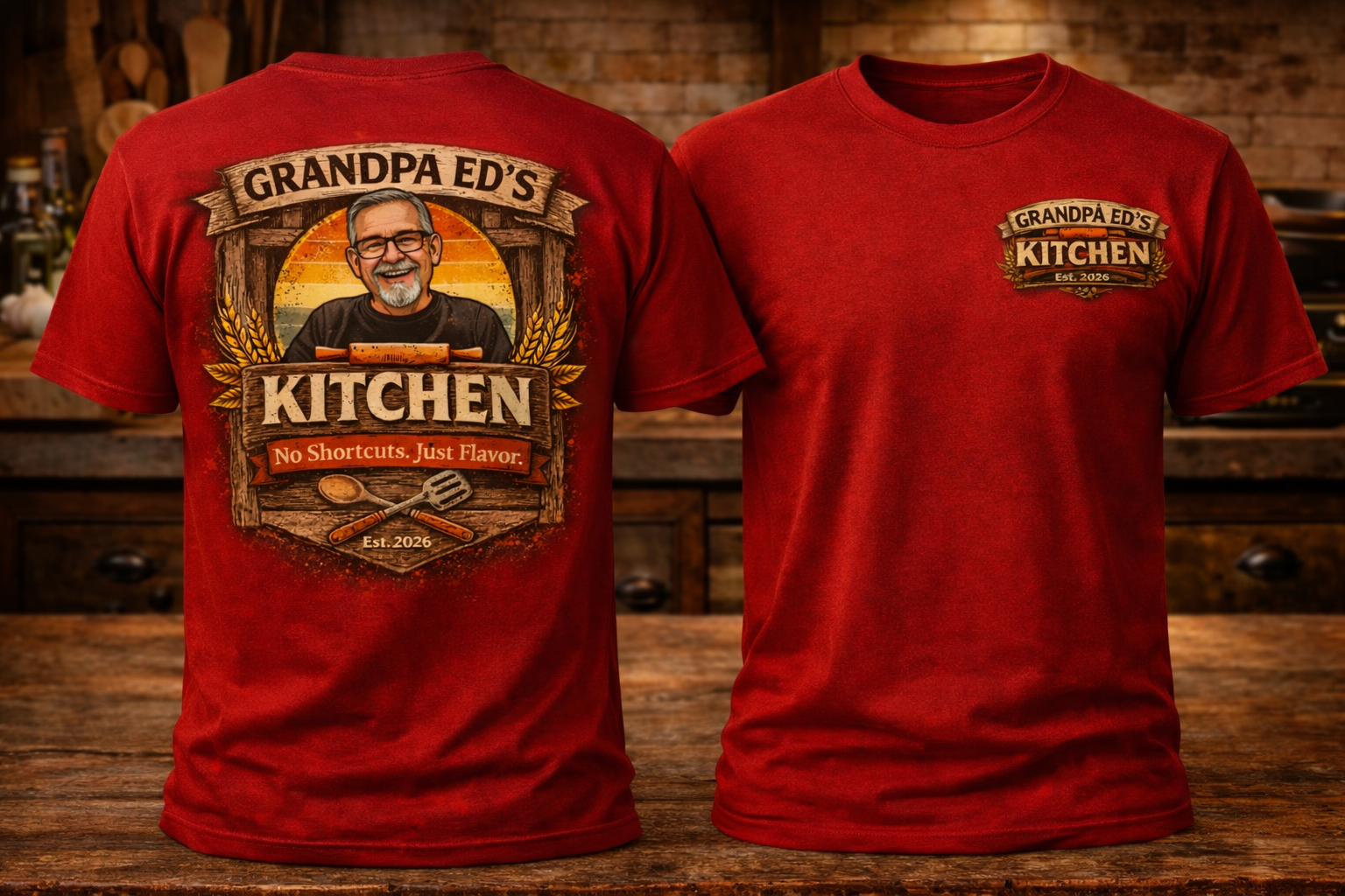 Grandpa Ed's Kitchen T-Shirt