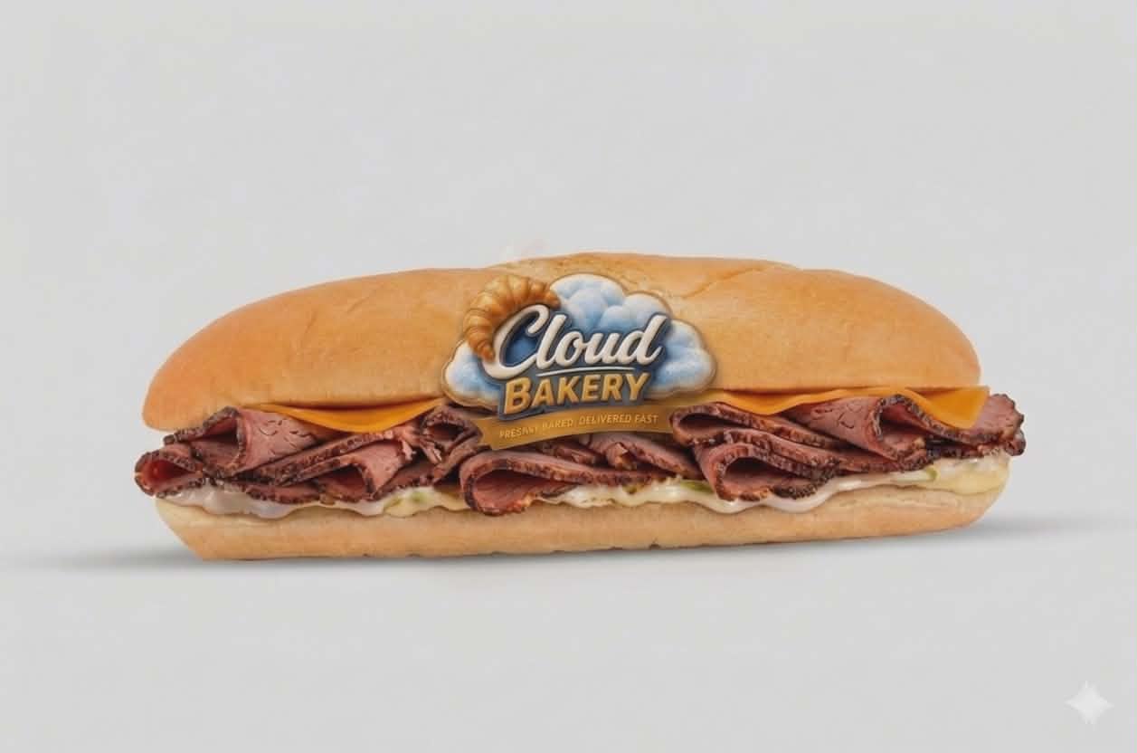 club sandwich beef سندوتش لحم مدخن 