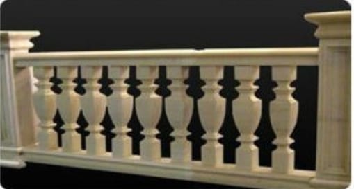Elegant Stone railing for staircases or balconies stone pillar / stone column