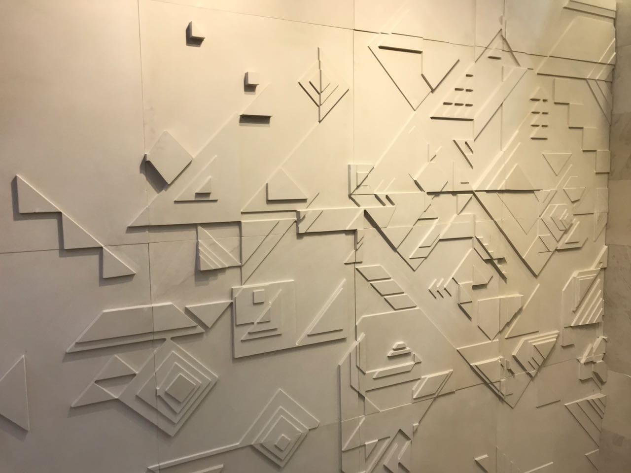 Geometric Wall Art Panel Stone Wall Panel