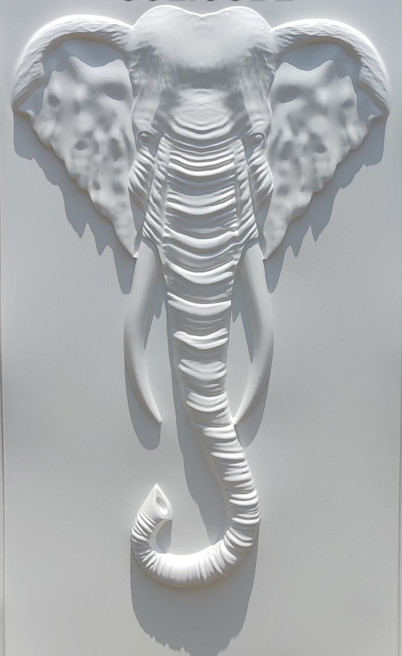 Elephant Wall Sculpture