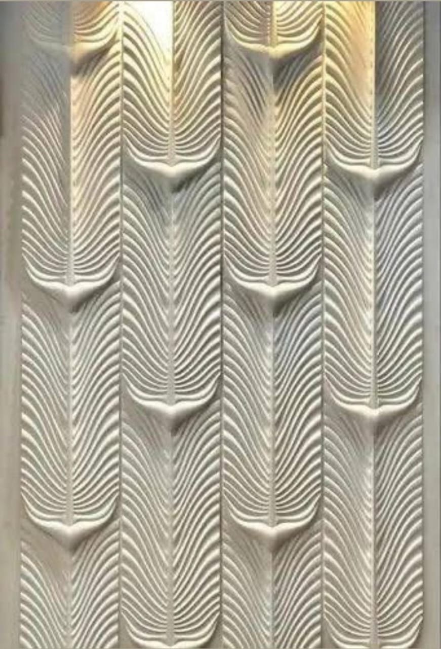 Modern wave design panel Stone Wall Panel