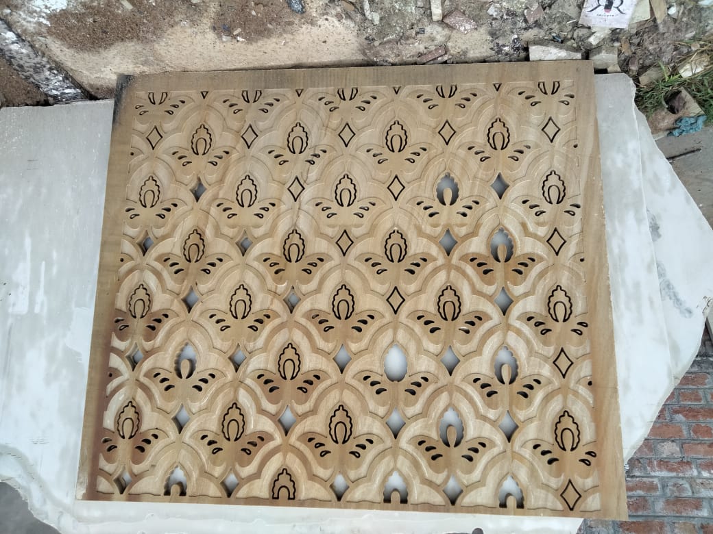 Intricately Carved Stone Jali