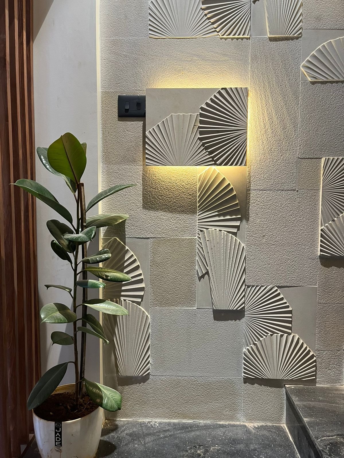 Decorative Mint Stone Wall Panel