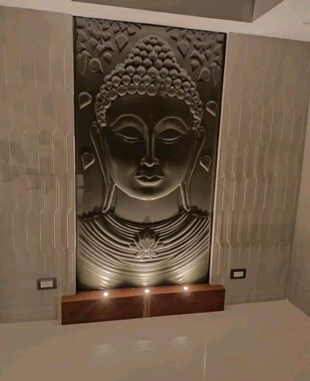 3D Buddha Wall Mural Stone Mural