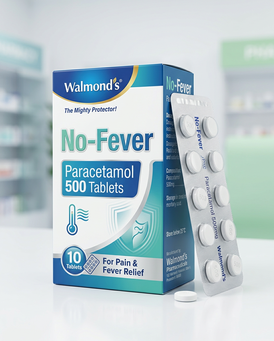 No-Fever Paracetamol 500 Tablets