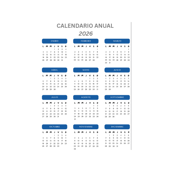 Agenda de citas digital azul
