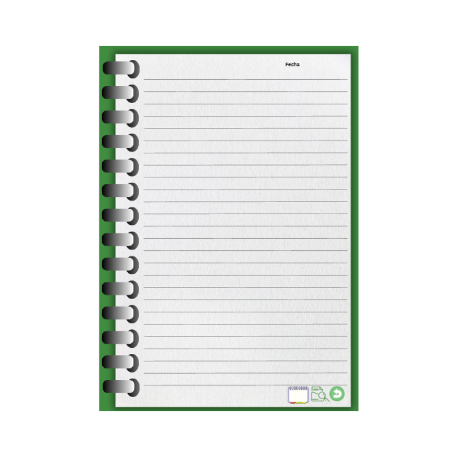 Cuaderno digital verde
