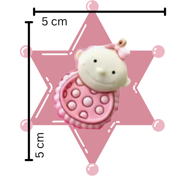 Jabón para recuerdo o distintivos de figuras minis de bebe baby shower, para niño o niña (9pza)