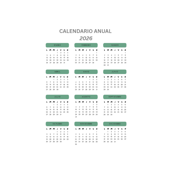 Agenda de citas digital verde