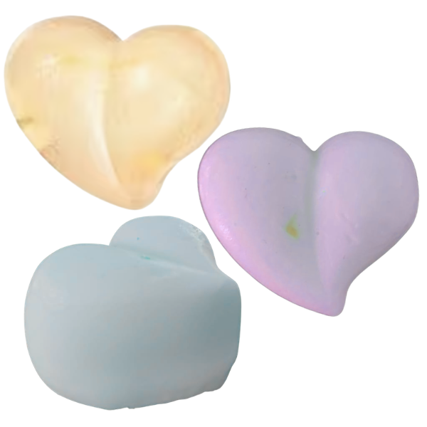 Jabón para recuerdo para boda en forma de corazón liso (1pza)