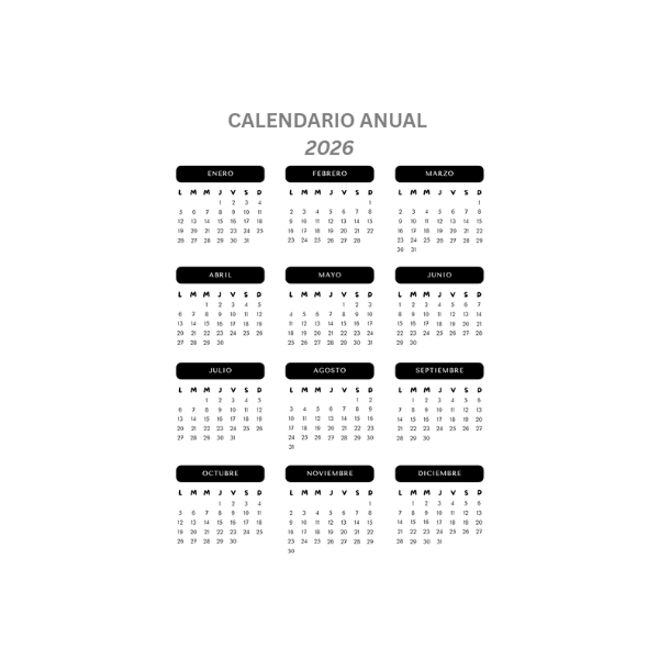 Agenda de citas digital negro