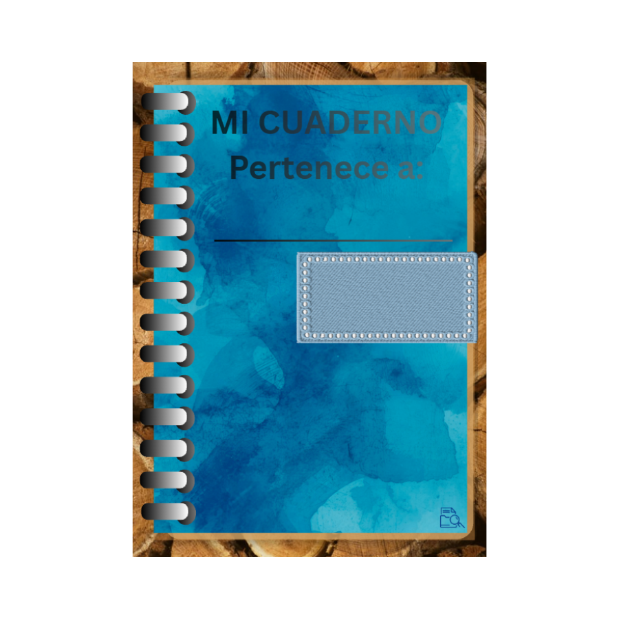 Cuaderno digital azul