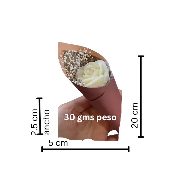 Jabón ramo pequeño, para regalo o fiesta de flor de margarita o rosa (1 pza)