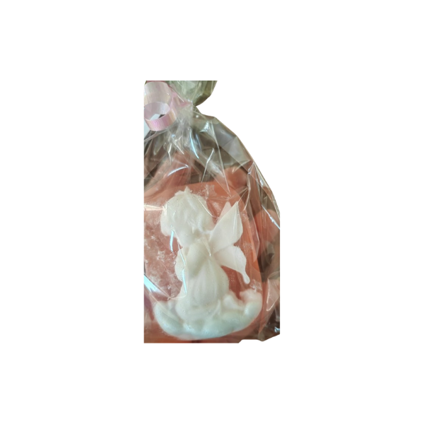 Jabón para recuerdo en forma de angelito para bautizo, primera comunión, baby shower para niña o niño (1pza)