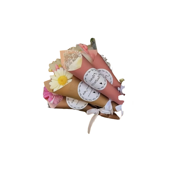 Jabón ramo pequeño, para regalo o fiesta de flor de margarita o rosa (1 pza)