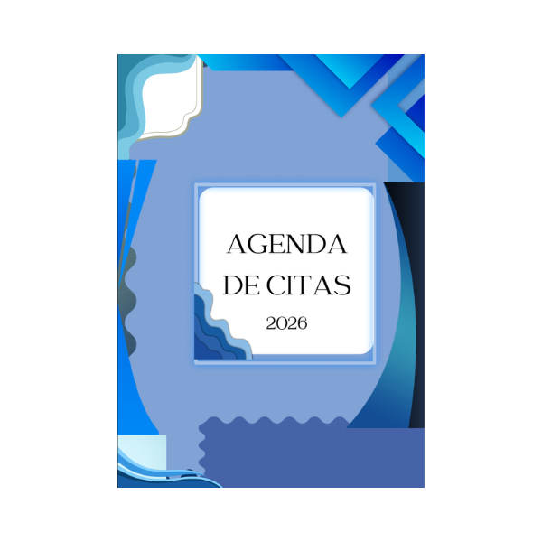 Agenda de citas digital azul