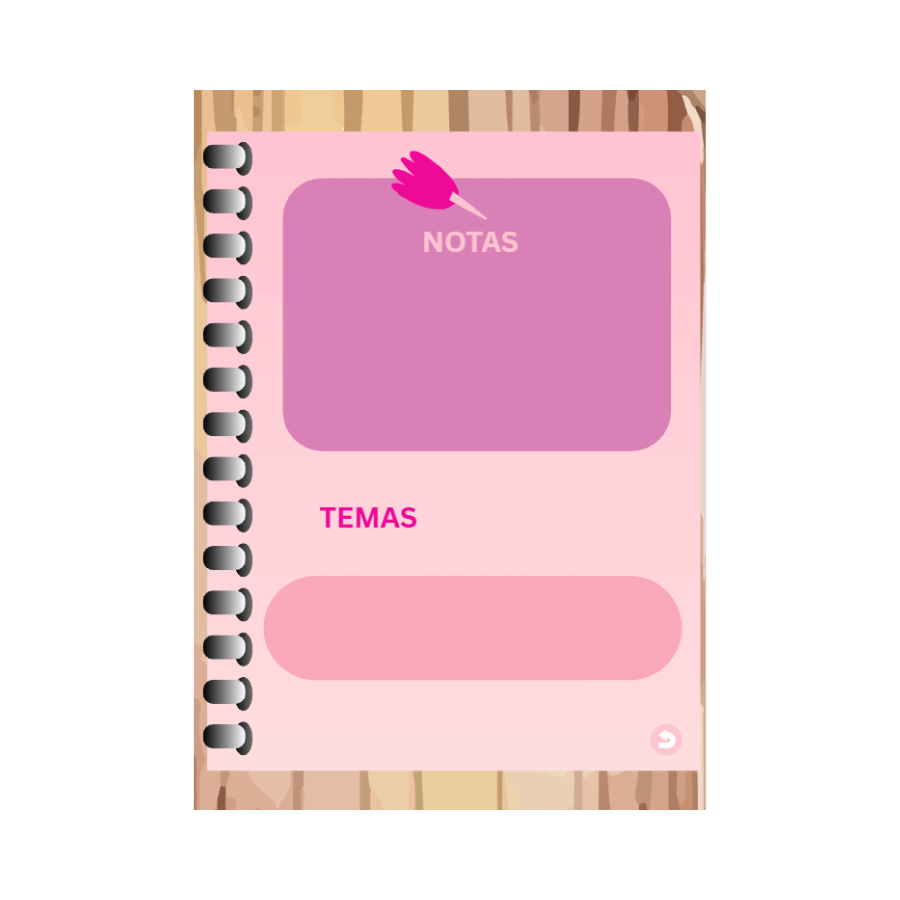 Cuaderno digital rosa