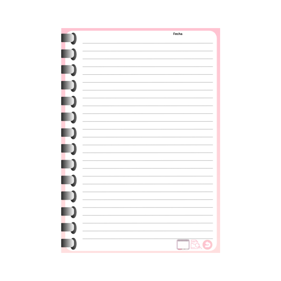 Cuaderno digital rosa