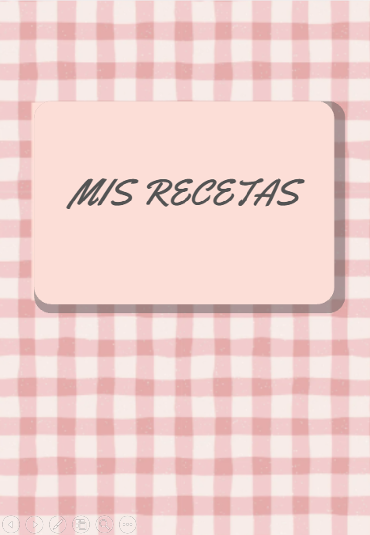 Recetario digital rosa