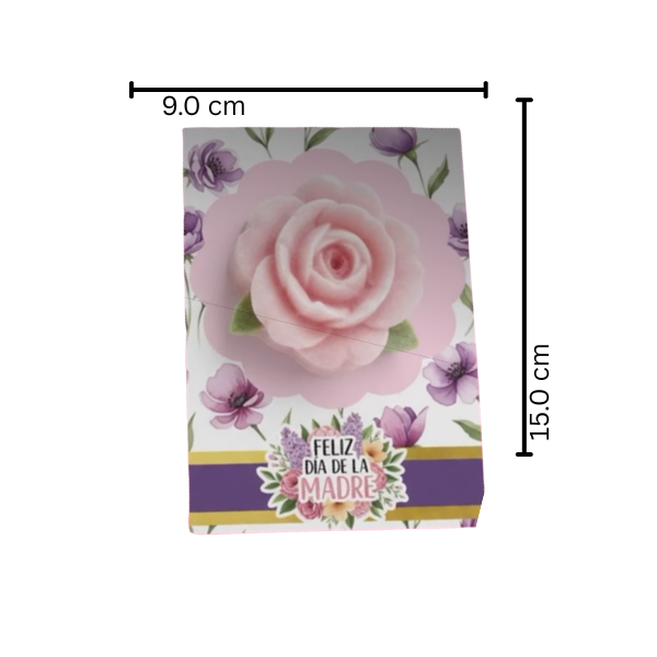 Jabón para regalo o día de las madres flor artesanal (1 pza)