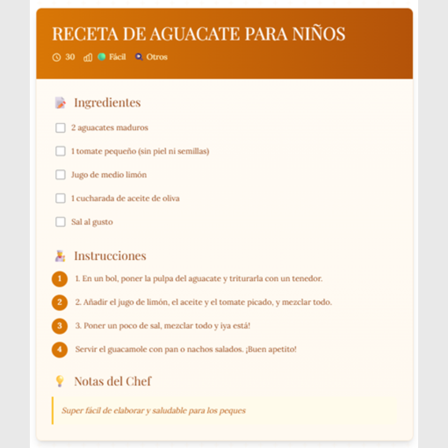 Recetario en línea