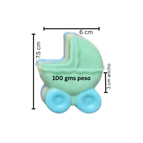 Jabón para recuerdo de figuras para bebe para niño o niña (6pza)